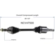 Purchase Top-Quality GSP NORTH AMERICA - NCV47500 - CV Axle Assembly - Front Left pa4