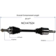 Purchase Top-Quality GSP NORTH AMERICA - NCV47524 - CV Axle Assembly - Front Left pa2