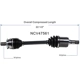 Purchase Top-Quality GSP NORTH AMERICA - NCV47561 - CV Axle Assembly - Front Left pa2