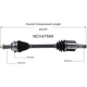 Purchase Top-Quality GSP NORTH AMERICA - NCV47569 - CV Axle Assembly - Front Left pa3