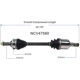 Purchase Top-Quality GSP NORTH AMERICA - NCV47580 - CV Axle Assembly - Front Left pa2