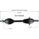 Purchase Top-Quality GSP NORTH AMERICA - NCV48020 - CV Axle Assembly - Front Left pa5