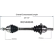 Purchase Top-Quality GSP NORTH AMERICA - NCV48045 - CV Axle Assembly - Front Left pa15