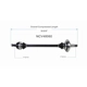 Purchase Top-Quality GSP NORTH AMERICA - NCV48060 - CV Axle Assembly - Rear Left pa2