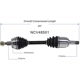 Purchase Top-Quality GSP NORTH AMERICA - NCV48501 - CV Axle Assembly - Front Left pa9