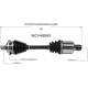 Purchase Top-Quality GSP NORTH AMERICA - NCV48993 - CV Axle Assembly - Front Left pa4