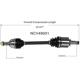Purchase Top-Quality GSP NORTH AMERICA - NCV49001 - CV Axle Assembly - Front Left pa1