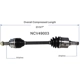 Purchase Top-Quality GSP NORTH AMERICA - NCV49003 - CV Axle Assembly - Front Left pa3