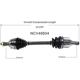 Purchase Top-Quality GSP NORTH AMERICA - NCV49504 - CV Axle Assembly - Front Left pa3