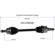 Purchase Top-Quality GSP NORTH AMERICA - NCV49508 - CV Axle Assembly - Front Left pa2