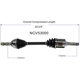 Purchase Top-Quality GSP NORTH AMERICA - NCV53000 - CV Axle Assembly - Front Left pa4