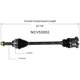 Purchase Top-Quality GSP NORTH AMERICA - NCV53002 - CV Axle Assembly pa5
