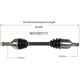 Purchase Top-Quality GSP NORTH AMERICA - NCV53111 - CV Axle Assembly - Front Left pa4