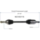 Purchase Top-Quality GSP NORTH AMERICA - NCV53115 - CV Axle Assembly - Front Left pa2