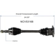 Purchase Top-Quality GSP NORTH AMERICA - NCV53168 - CV Axle Assembly - Rear Left pa1