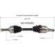 Purchase Top-Quality GSP NORTH AMERICA - NCV53552 - CV Axle Assembly - Front Left pa6