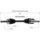 Purchase Top-Quality GSP NORTH AMERICA - NCV53555 - CV Axle Assembly - Front Left pa6