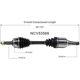 Purchase Top-Quality GSP NORTH AMERICA - NCV53566 - CV Axle Assembly - Front Left pa3