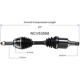 Purchase Top-Quality GSP NORTH AMERICA - NCV53568 - CV Axle Assembly - Front Left pa5