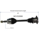 Purchase Top-Quality GSP NORTH AMERICA - NCV53595 - CV Axle Assembly - Front pa5