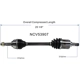 Purchase Top-Quality GSP NORTH AMERICA - NCV53907 - CV Axle Assembly - Front Left pa4