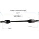 Purchase Top-Quality GSP NORTH AMERICA - NCV66511 - CV Axle Assembly - Rear pa2