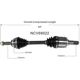 Purchase Top-Quality GSP NORTH AMERICA - NCV69022 - CV Axle Assembly - Front Left pa2