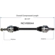 Purchase Top-Quality GSP NORTH AMERICA - NCV69044 - CV Axle Assembly - Rear Left pa6