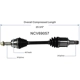 Purchase Top-Quality GSP NORTH AMERICA - NCV69057 - CV Axle Assembly - Front Left pa2