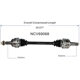 Purchase Top-Quality GSP NORTH AMERICA - NCV69068 - CV Axle Assembly - Rear Left pa3