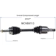 Purchase Top-Quality GSP NORTH AMERICA - NCV69113 - CV Axle Assembly - Front Left pa6