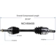 Purchase Top-Quality GSP NORTH AMERICA - NCV69455 - CV Axle Assembly - Front Left pa5