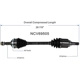 Purchase Top-Quality GSP NORTH AMERICA - NCV69505 - CV Axle Assembly - Front Left pa5