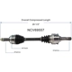 Purchase Top-Quality GSP NORTH AMERICA - NCV69557 - CV Axle Assembly - Front Left pa6