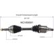 Purchase Top-Quality GSP NORTH AMERICA - NCV69591 - CV Axle Assembly - Front Left pa5