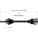 Purchase Top-Quality GSP NORTH AMERICA - NCV72047 - CV Axle Assembly - Front Left pa2