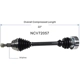 Purchase Top-Quality GSP NORTH AMERICA - NCV72057 - CV Axle Assembly - Front Left pa2