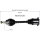 Purchase Top-Quality GSP NORTH AMERICA - NCV72128 - CV Axle Assembly - Front Left pa3
