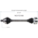 Purchase Top-Quality GSP NORTH AMERICA - NCV72168 - CV Axle Assembly pa5