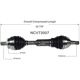 Purchase Top-Quality GSP NORTH AMERICA - NCV73007 - CV Axle Assembly - Front Left pa5