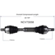 Purchase Top-Quality GSP NORTH AMERICA - NCV73058 - CV Axle Assembly - Front Left pa2