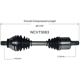 Purchase Top-Quality GSP NORTH AMERICA -NCV73063 - CV Axle Assembly - Front Left pa2