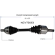 Purchase Top-Quality GSP NORTH AMERICA - NCV73553 - CV Axle Assembly - Front Left pa1