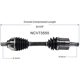 Purchase Top-Quality GSP NORTH AMERICA - NCV73555 - CV Axle Assembly - Front Left pa4