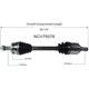 Purchase Top-Quality GSP NORTH AMERICA - NCV75076 - CV Axle Assembly - Front Left pa4