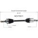 Purchase Top-Quality GSP NORTH AMERICA - NCV75511 - CV Axle Assembly - Front Left pa6