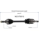 Purchase Top-Quality GSP NORTH AMERICA - NCV75513 - CV Axle Assembly - Front Left pa4