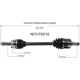 Purchase Top-Quality GSP NORTH AMERICA - NCV75518 - CV Axle Assembly - Front Left pa6