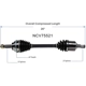 Purchase Top-Quality GSP NORTH AMERICA - NCV75521 - CV Axle Assembly - Front Left pa2