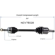 Purchase Top-Quality GSP NORTH AMERICA - NCV75528 - CV Axle Assembly - Rear Left pa4